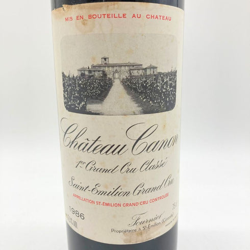 シャトー カノン プルミエクリュ グランクリュ クラッセ 1986 12.5% 750ml Chateau Canon 1er Grand Cru Classe 【N1】