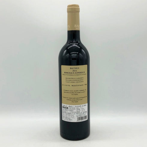 バルチュス 2014 750ml 13% BALTHVS ボルドーワイン【D4】