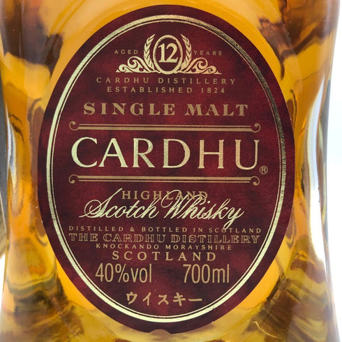 カーデュ 12年 700ml CARDHU スコッチウイスキー【D1】