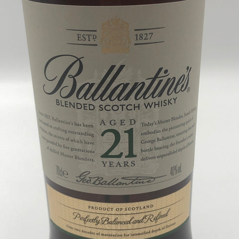 バランタイン 21年 金キャップ 700ml 40% Ballantine's スコッチウイスキー【U1】