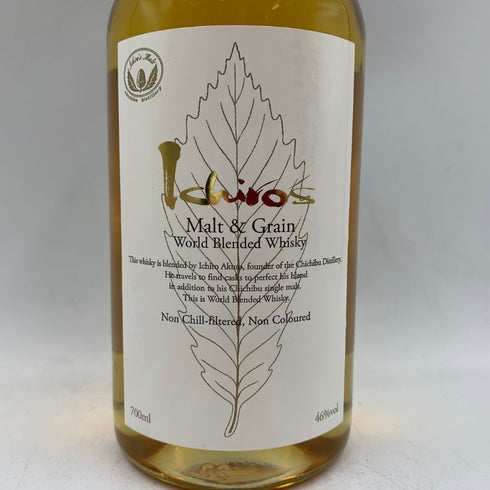 東京都限定◆イチローズモルト ワールド ブレンデッド ウイスキー ホワイトラベル 700ml 46% Ichiro's Malt World Blended Whisky 【Q】