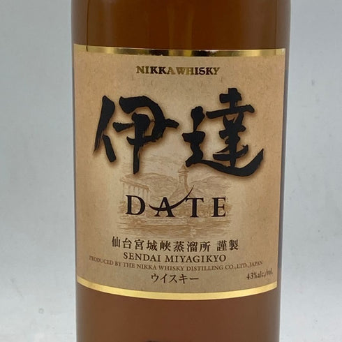 東京都限定◆ニッカ 伊達 ブレンデッド ウイスキー 謹製 旧ラベル 700ml 43% NIKKA DATE 【N2】