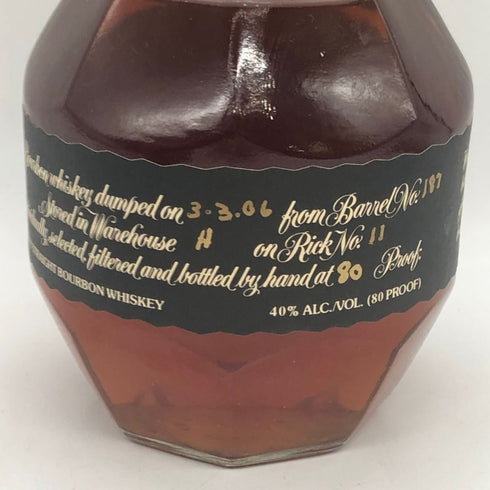 ブラントン シングルバレル ブラックラベル 2006 750ml 40% Blanton Black バーボン【U4】