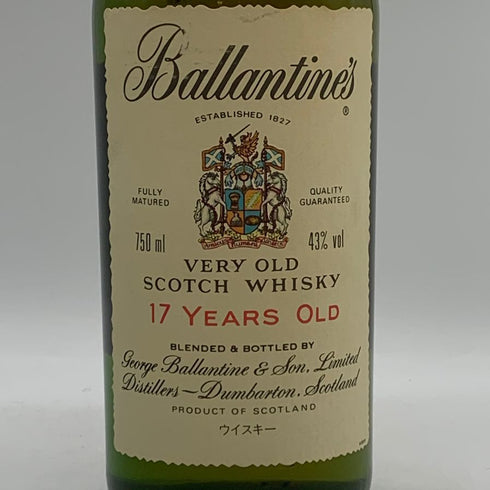 バランタイン 17年 ベリーオールド 750ml 43% Ballantines's Very Old スコッチウイスキー【L0】