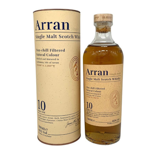 アラン 10年 ノンチルフィルタード 700ml 46% Arran スコッチウイスキー【D4】