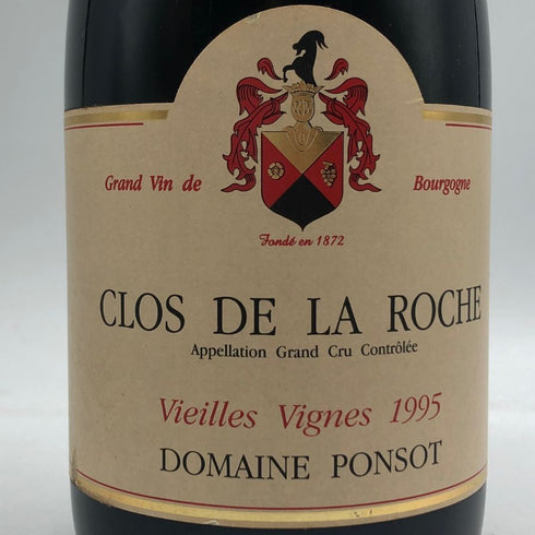 ドメーヌ ポンソ クロ ド ラ ロシュ ヴィエイユ ヴィーニュ 1995 750ml 14% Dom. Ponsot Clos de La Roche Cuvée Vieilles Vignes ブルゴーニュワイン【V4】