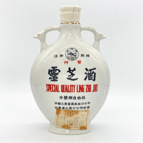 霊芝酒 陶器ボトル 750ml 32% Ling Zhi Wine 中国酒1225g【P1】