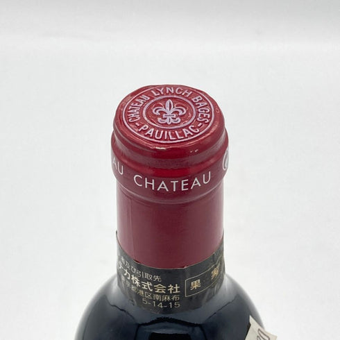 シャトー ランシュ バージュ 1995 375ml 13% CHATEAU LYNCH BAGES ボルドーワイン【W】