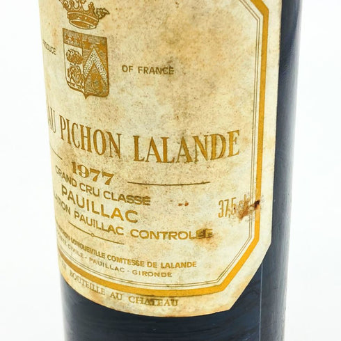 シャトー ピション ロングヴィル コンテス ド ラランド 1977 375ml 14% CHATEAU PICHON LONGUEVILLE ブルゴーニュワイン【L2】