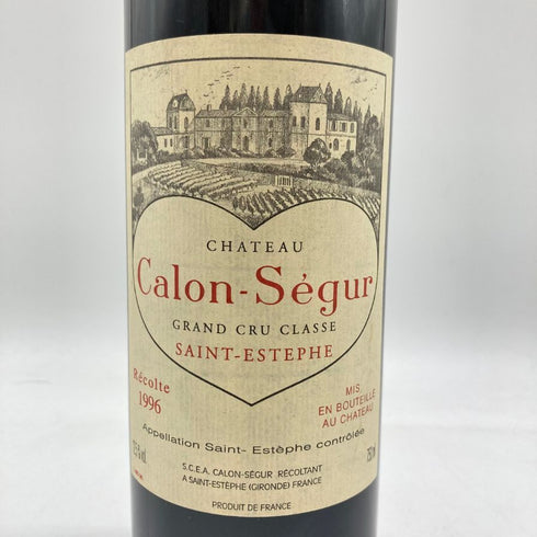 シャトー カロン セギュール 1996 750ml CHATEAU Calon Segur 【P1】