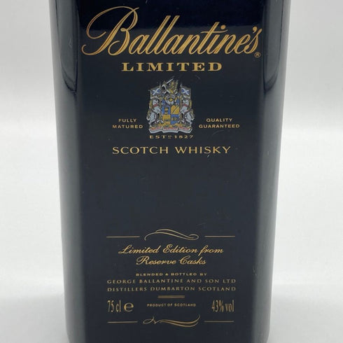 バランタイン リミテッド ブルーボトル 750ml 43% Ballantine's スコッチウイスキー【I4】