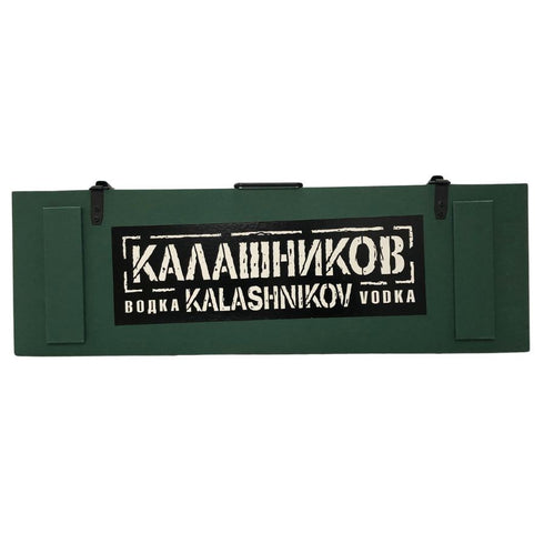 ラドガ カラシニコフ ウォッカ グリーン木箱 700ml 40% LADOGA Kalashnikov Vodka ウォッカ【AFI0】