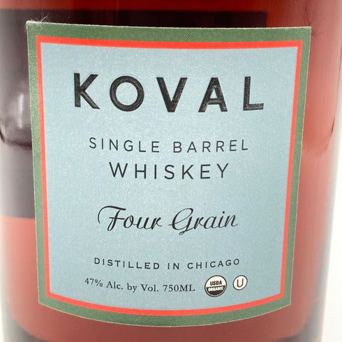 コーヴァル バーボン シングルバレル フォー グレイン 750ml 47% KOVAL Bourbon Single Barrel 【V4】