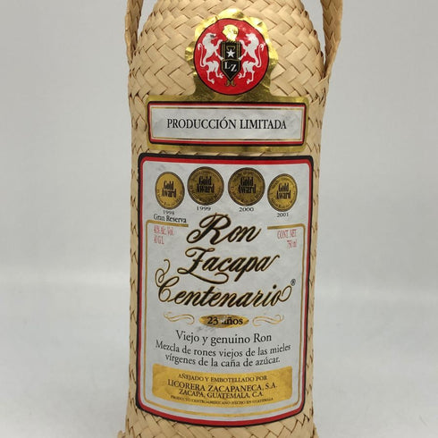 ロンサカパ センテナリオ 23年 旧ボトル 750ml 40% Ron Zacapa リキュール1238.4g【N4】