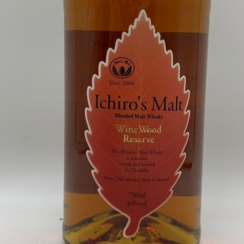 東京都限定◆ベンチャーウイスキー イチローズモルト ワインウッドリザーブ 700ml 46% Ichiro's Malt Wine Wood Reserve 【X0】
