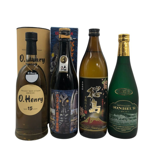 焼酎4本セット オーヘンリー 15年熟成 麦焼酎 750ml 28%他 焼酎(麦)【MA6】