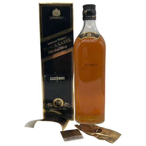 ジョニーウォーカー ブラックラベル 12年 黒キャップ 750ml 43% Johnnie Walker BLACK LABEL スコッチウイスキー【T1】