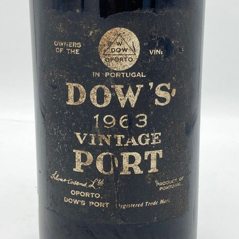 ダウズ ヴィンテージポート 1963 BB&R 700ml 22% VINTAGE PORT DOW'S 赤ワイン【W1】