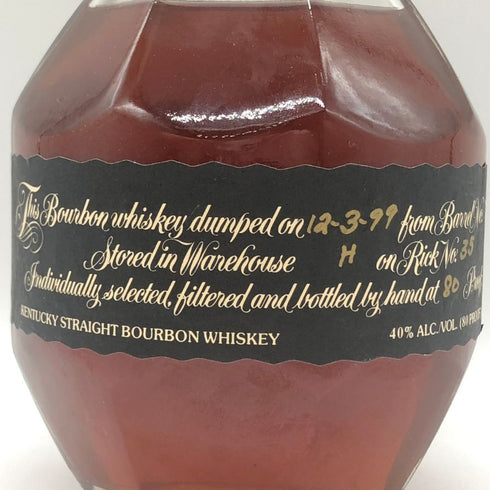ブラントン シングルバレル ブラックラベル 1999 750ml 40% Blanton's SINGLE BARREL BLACK LABEL バーボン【L0】
