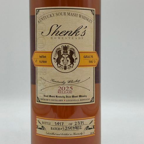 シェンクズ ホームステッド サワーマッシュウイスキー 2025リリース 700ml 45.6% Schenck's Homestead バーボン【B0】