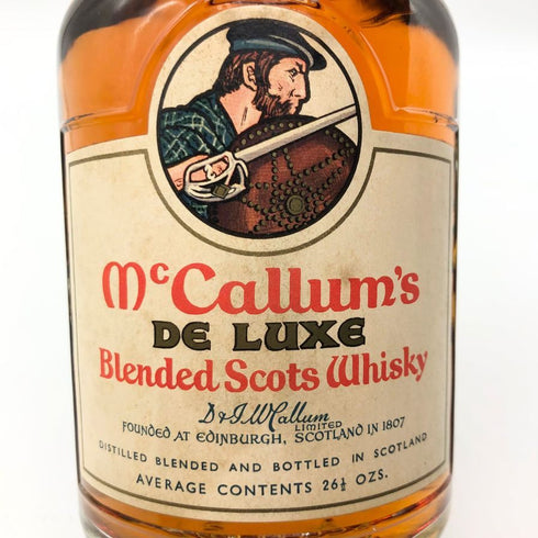マッカラム デラックス ウイスキー特級 750ml 43% McCallum's De Luxe スコッチウイスキー【A】