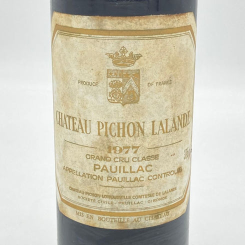 シャトー ピション ロングヴィル コンテス ド ラランド 1977 375ml 14% CHATEAU PICHON LONGUEVILLE ブルゴーニュワイン【L2】