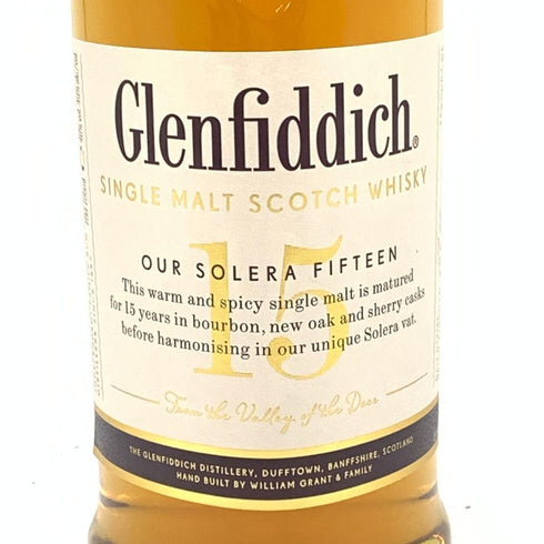 グレンフィディック 15年 ソレラリザーブ 700ml 40% Glenfiddich OUR SOLERA FIFTEEN スコッチウイスキー【M】