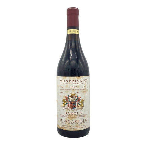 ジュゼッペ マスカレッロ バローロ リゼルヴァ モンプリヴァート 1992 750ml 13% GIUSEPPE MASCARELLO イタリアワイン【H1】
