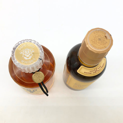 東京都限定◆サントリー 響 山崎12年 ピュアモルト ベビーボトル 180ml 43% SUNTORY YAMAZAKI HIBIKI 2本セット 【T1】