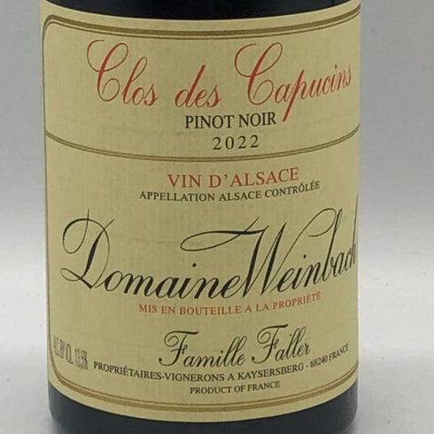 ドメーヌ ヴァインバック ピノ ノワ-ル クロ デ カプサン 2022 750ml 13.5% Domaine Weinbach フランスワイン【M1】