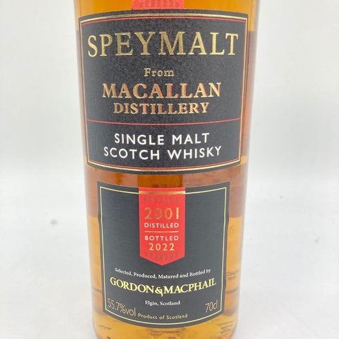 ゴードン&マクファイル スペイモルト フロム マッカラン 2001-2022 700ml 55.7% GORDON&MACPHAIL MACALLAN 【SKU】