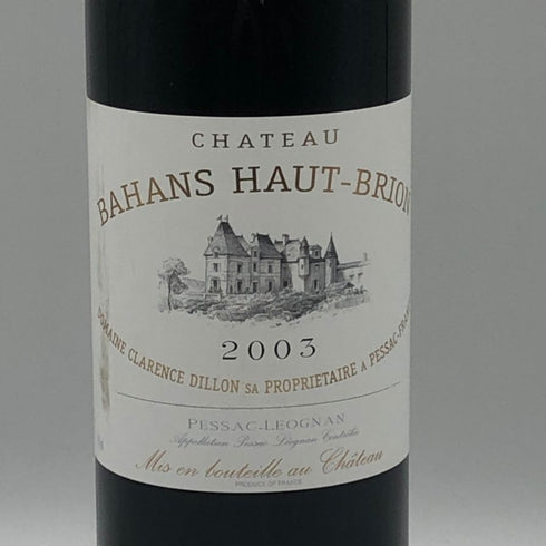 シャトー バーン オー ブリオン 2003 750ml 12.5% Chateau Bahans Haut-Brion ボルドーワイン【S2】