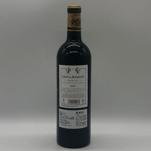 リオン ド バタイエ 2019 750ml 13.5% Lions de Batailley Pauillac ボルドーワイン【O2】