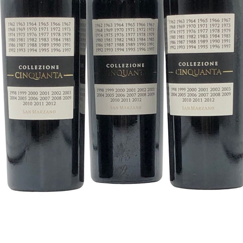 【イタリアワイン 3本セット】サン マルツァーノ コレッツィオーネ チンクアンタ +7 750ml 14.5% SAN MARZANO COLLEZIONE CINQUANTA +7 イタリアワイン【20】