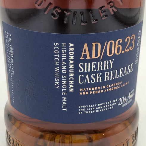 アードナムルッカン AD/06.23 シェリーカスク リリース スリーリバーズ20周年記念 58.2% 700ml ARDNAMURCHAN スコッチウイスキー【S0】