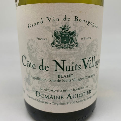 ドメーヌ オディディエ コート ド ニュイ ヴィラージュ ブラン 2013 13% 750ml Domaine Audidier Côte de Nuits Villages Blanc 白ワイン【K1】