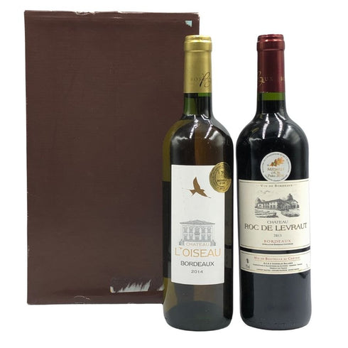 フランスワイン金賞受賞ワインセット シャトーロワゾー2014/シャトー ロック ド ルヴロー 2013 各750ml ボルドーワイン【G3】