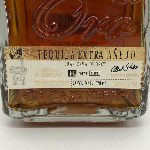 カヴァ デ オロ エクストラ アネホ 750ml 40% GRAN CAVA DE ORO EXTRA Anejo テキーラ【D0】