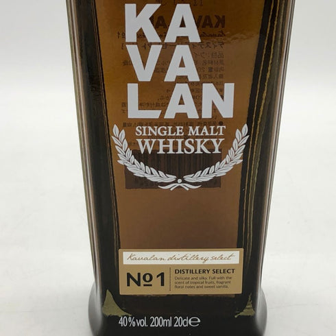 カバラン ディスティラリーセレクト No1 シングルモルト 200ml 40% KAVALAN ウイスキー【A4】