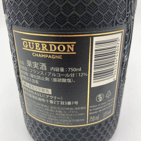 ガードン ブリュット ブラック 750ml 12% GUERDON BRUT シャンパン【F】