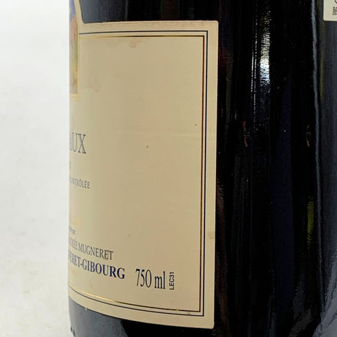 ジョルジュ ミュニュレ ジブール エシェゾー 2008 750ml 13.5% GEORGES MUGNERET-GIBOURG ブルゴーニュワイン【AFA15】