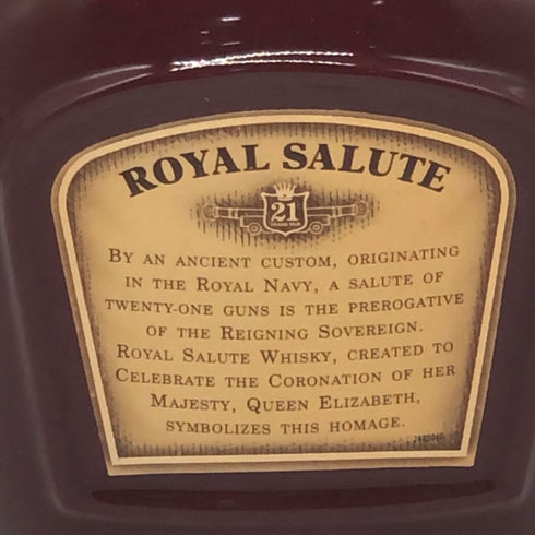 シーバス ブラザーズ ロイヤル サルート 21年 赤陶器 700ml 40% CHIVAS BROTHERS ROYAL SALUTE スコッチウイスキー1345g【K1】