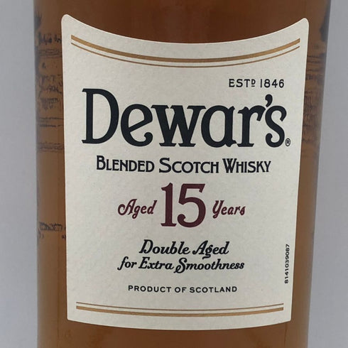 デュワーズ 15年 ダブルエイジド 750ml 40% Dewars スコッチウイスキー【R4】