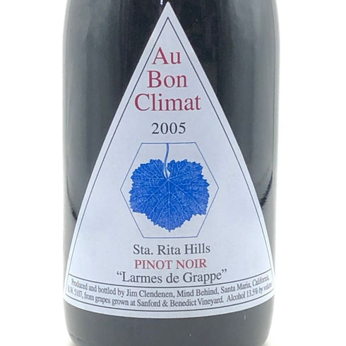 オー・ボン・クリマ ラーム・ド・グラップ ピノノワール サンタリタヒルズ 750ml 13.5% Au Bon Climat “Larmes de Grappe” Pinot Noir カリフォルニアワイン【A3】