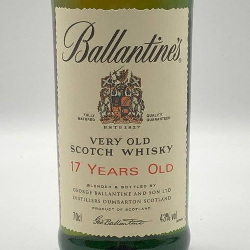 バランタイン 17年 ベリーオールド 750ml 43% Ballantines's Very Old スコッチウイスキー【E0】