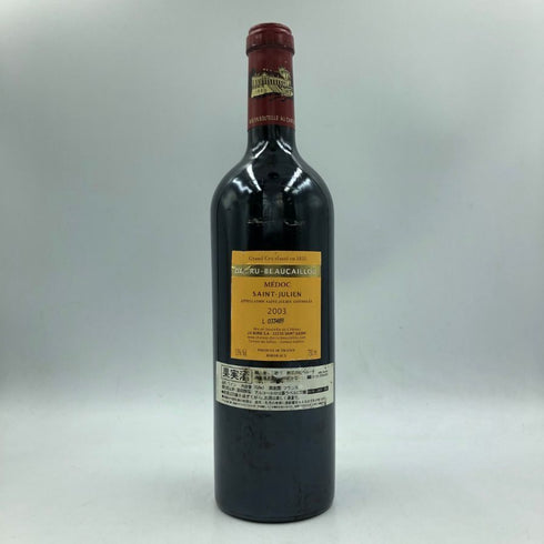 シャトー デュクリュ ボーカイユ サン ジュリアン 2003 750ml 13% CHATEAU DUCRU BEAUCAILLOU SAINT JULIEN ボルドーワイン【F3】