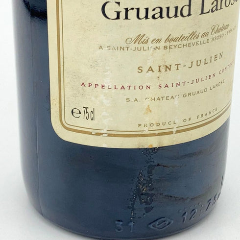 シャトー グリュオ ラローズ サンジュリアン 1990 750ml 12.5% CHATEAU GRUAUD LAROSE ボルドーワイン【N1】