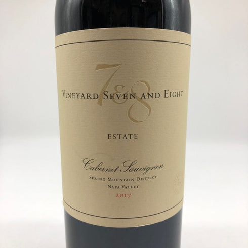 ヴィンヤード 7&8 カベルネ ソーヴィニヨン ナパ ヴァレー スプリング マウンテン 2017 750ml 15% Vineyard 7 & 8 カリフォルニアワイン【X1】