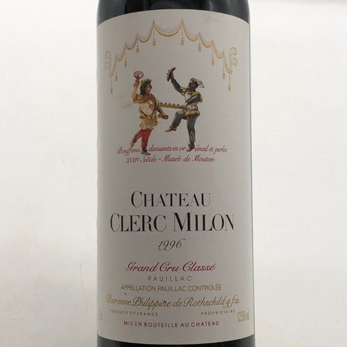 シャトー クレール ミロン 1996 750ml 12.5% CHATEAU CLERC MILON ボルドーワイン【K0】