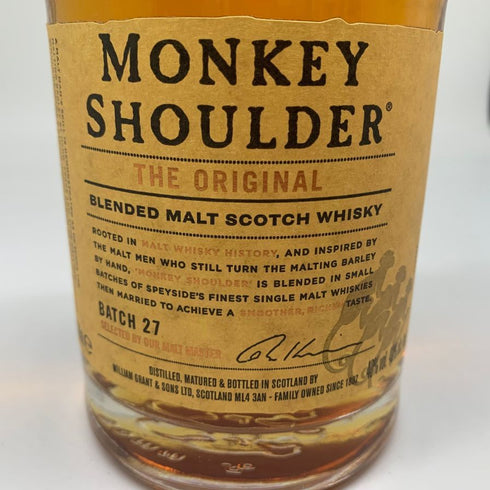 モンキーショルダー ジ オリジナル バッチ 27 700ml 40% MONKEY SHOULDER スコッチウイスキー【A4】